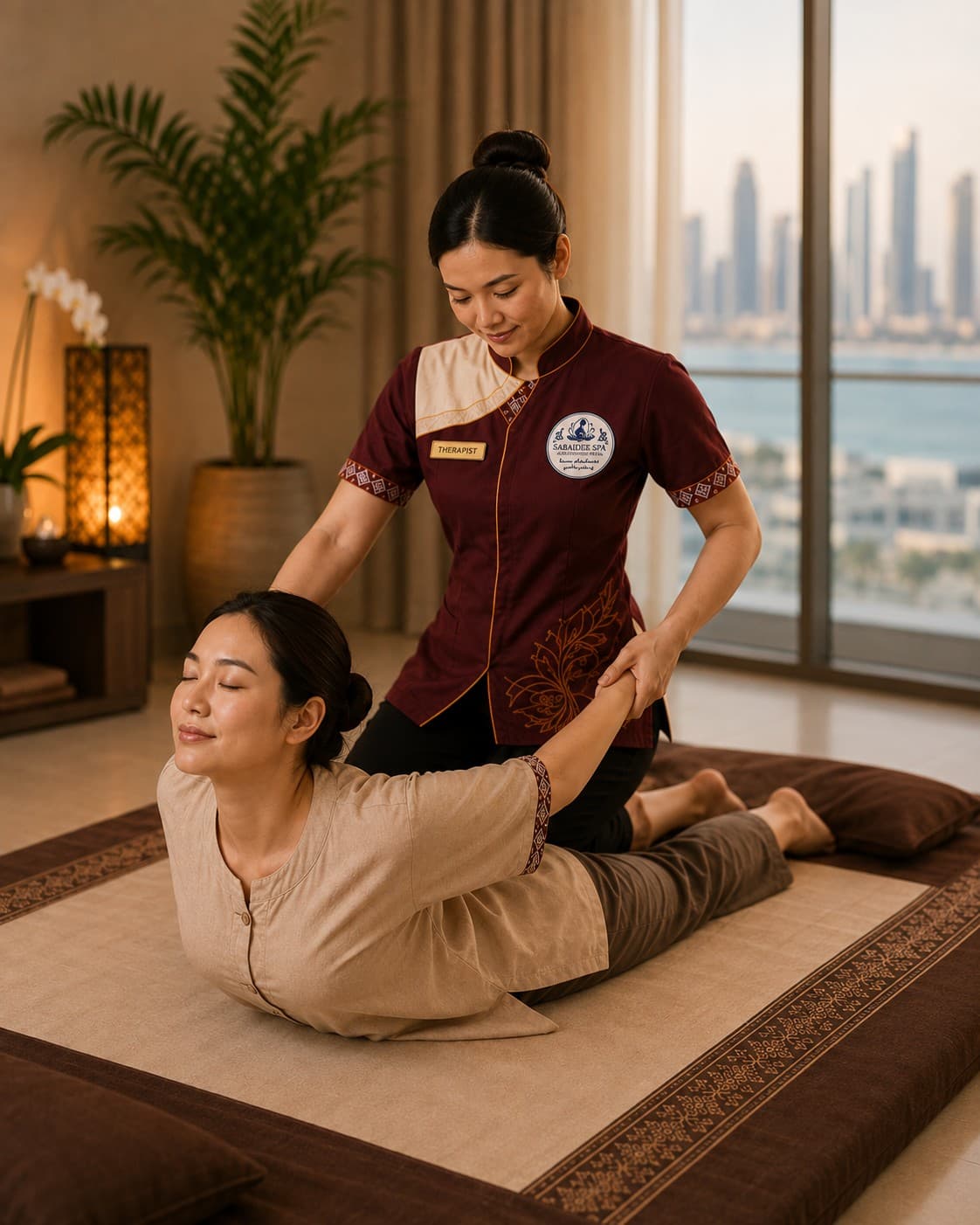 Traditional Thai massage treatment